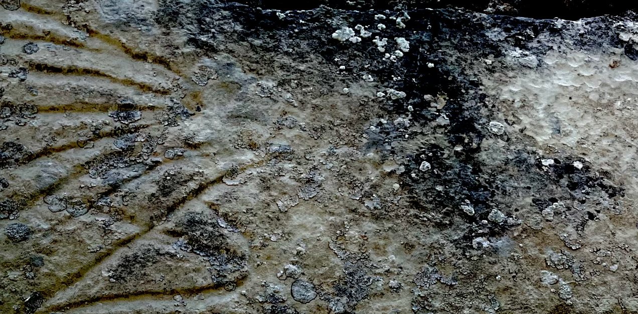 La pierre gravée sous la pluie